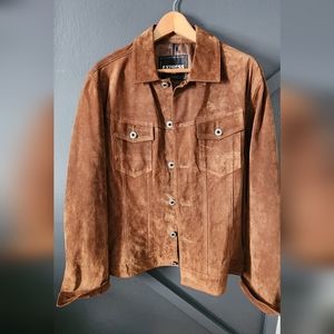 Leather jean style jacket